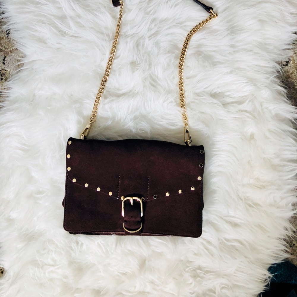 Rebecca Minkoff brown studded crossbody